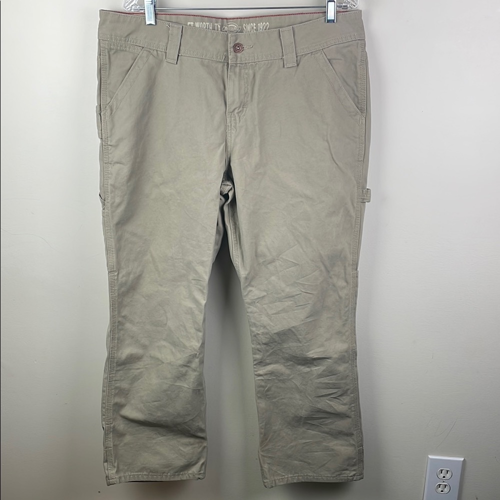 Dickies Tan Relaxed Work Cargo Pants Versatile Cotton Blend